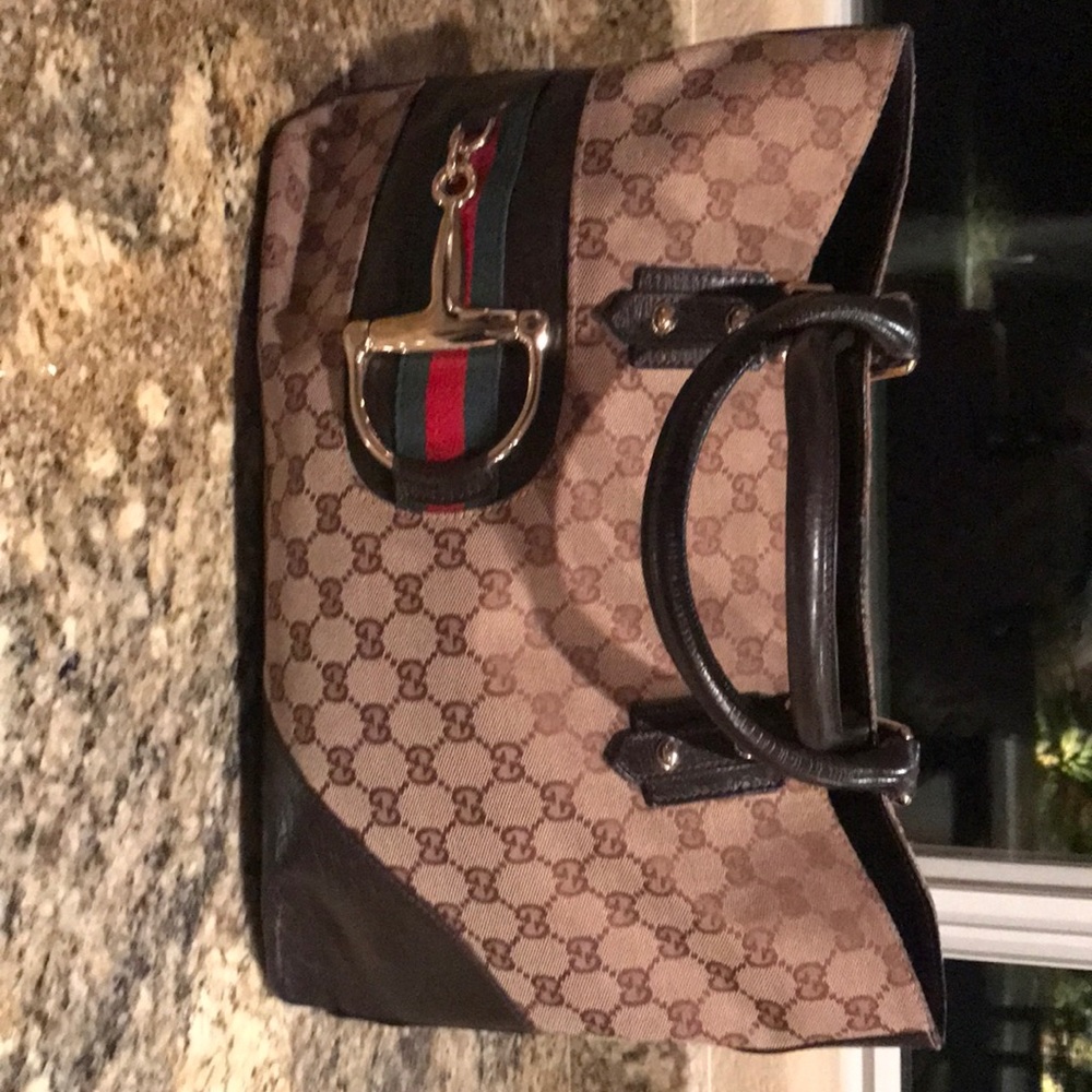 Vintage Top Handle Gucci Tote